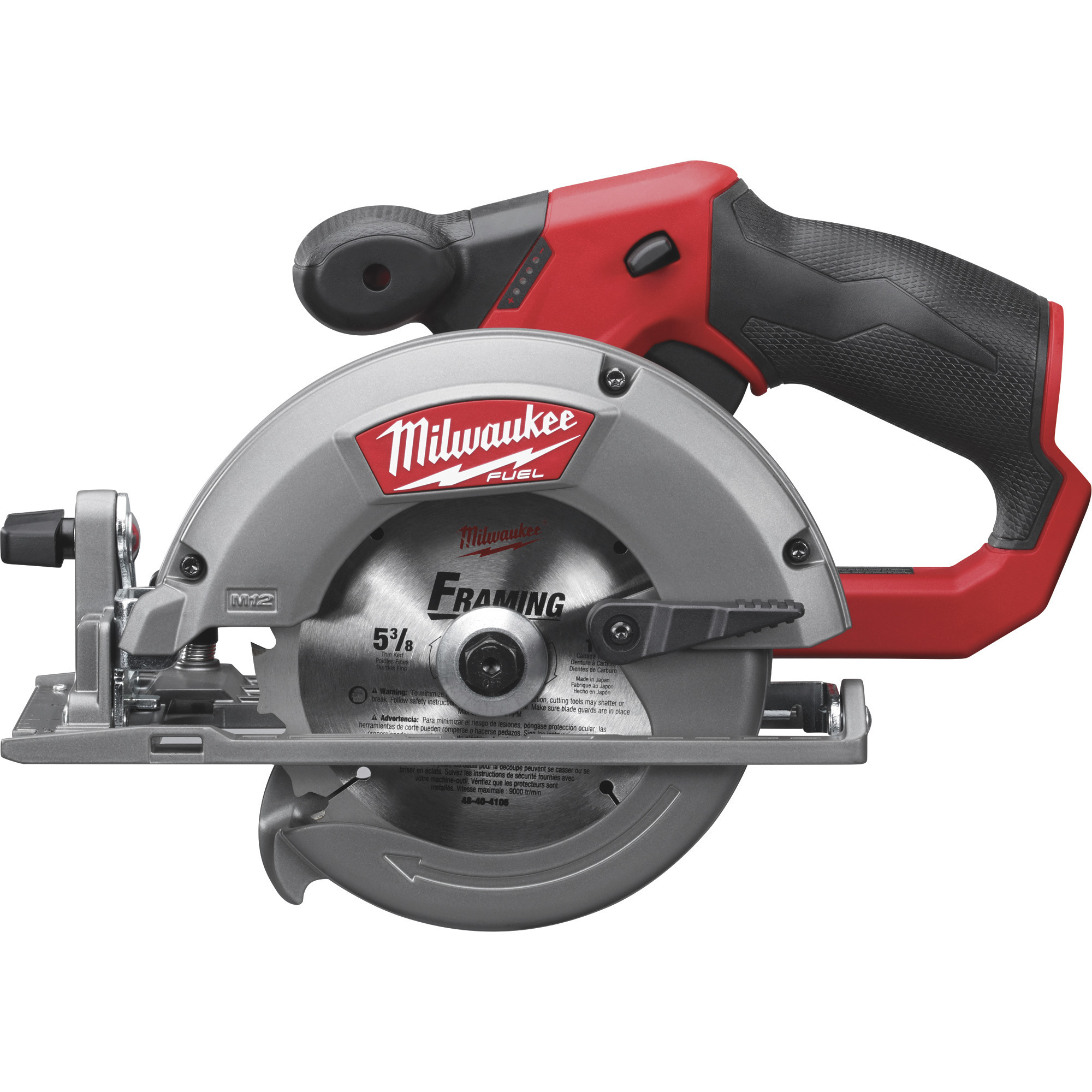 Milwaukee M12 FUEL Circular Saw, Tool Only, 5 3/8in., Model# 2530-20